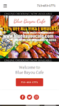 Mobile Screenshot of bluebayoucafe.com